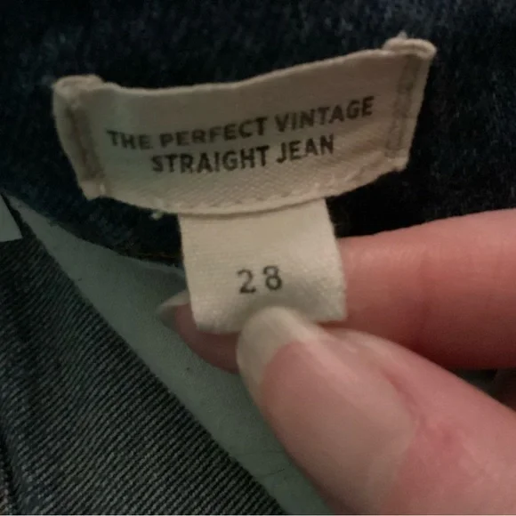 Madewell The Perfect Vintage Straight Jeans Size 28 (about size 6) EUC - Picture 9 of 16